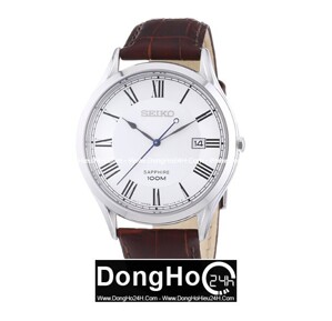 Đồng hồ nam dây da Seiko Quartz SGEG97P1