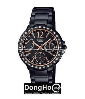 Đồng hồ nữ thép không gỉ Casio SHE-3805B-1AUDR