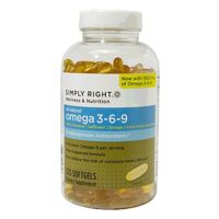 Simply Right Omega 3-6-9 Plus - Viên bổ sung Omega 3 - 6 - 9 bảo vệ tim mạch, tăng cường trí não, 325 viên