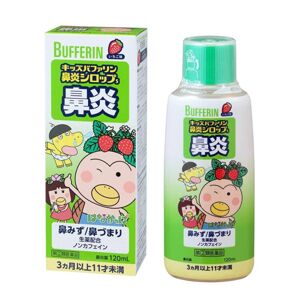 Siro Bufferin màu xanh lá trị sổ mũi 120ml cho trẻ từ 3 tháng