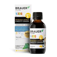 Siro trị ho Brauer Kids Chesty Cough 100ml cho bé 2-12 tuổi