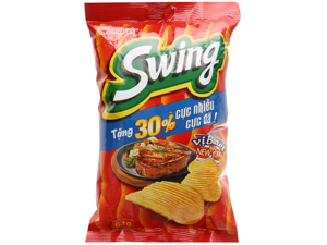 Snack khoai tây vị bít tết kiểu New York Swing gói 48g