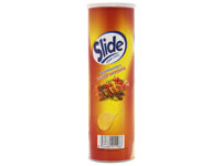 Snack khoai tây vị thịt nướng Slide lon 100g