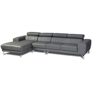 Sofa góc 4 chỗ da thật Hòa Phát SF61-4