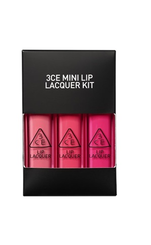 Son kem 3CE mini Lacquer kit #Editor Loves Pink