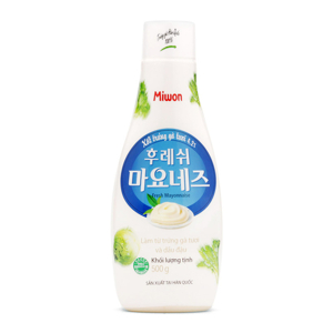 Sốt trứng gà tươi Mayonnaise Miwon chai 500g