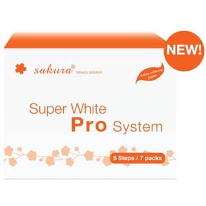 Bộ kem tắm trắng cao cấp Spa Sakura Super White Pro System - 7 gói