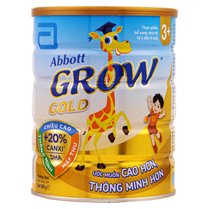 Sữa bột Abbott Grow Gold 3+ 900g (trẻ từ 3-6 tuổi)