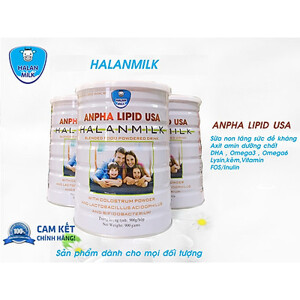 Sữa bột Anpha Lipid USA 900g