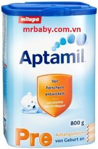 Sữa bột Aptamil Pre Đức - hộp 800g (dành cho trẻ từ 0 - 12 tháng)