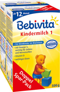 Sữa bột Bebivita Kindermilch 1 - hộp 500g (dành cho trẻ từ 1 tuổi trở lên)