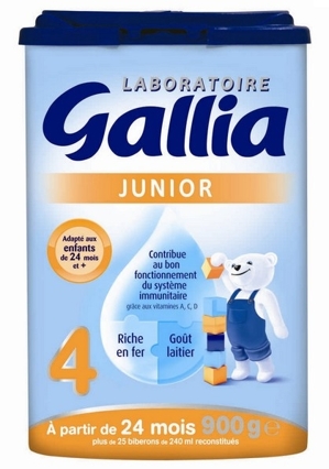 Sữa bột Gallia Junior 4 - hộp 900g (dành cho trẻ từ 3 - 6 tuổi)