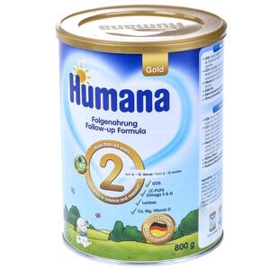 Sữa bột Humana Gold 2 - 800gr (dành cho trẻ từ 6-12 tháng)