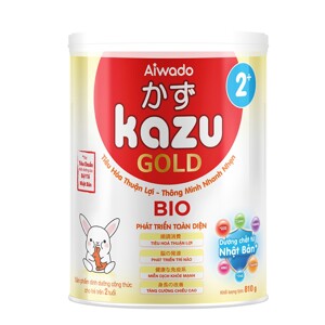 Sữa bột Kazu Bio Gold 2+ 810g (từ 24 tháng trở lên)