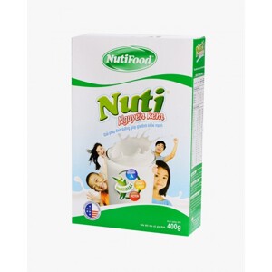 Sữa bột Nutifood Nuti nguyên kem - hộp 400g (dạng túi dành cho mọi lứa tuổi)