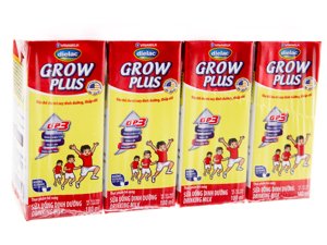 Sữa bột pha sẵn Dielac Grow Plus 180ml - Lốc 4 hộp