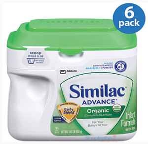 Sữa bột Abbott Similac Advance Organic Infant Formula - hộp 658g (0-12 tháng)