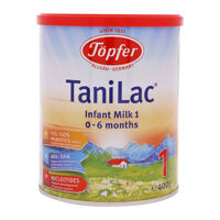 Sữa bột Topfer Tanilac 1 - hộp 400g (dành cho trẻ từ 0-6 tháng tuổi)