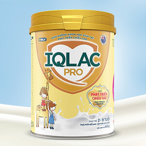 Sữa bột VPMilk IQLac Pro phát triển chiều cao 400g ( 2-9 tuổi)