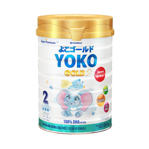 Sữa bột Yoko Gold số 2 850g dành cho trẻ từ 1 đến 2 tuổi