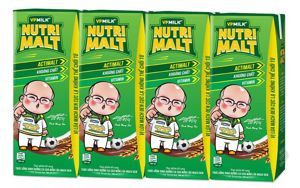 Sữa ca cao mầm lúa mạch đen VPMilk Nutrimalt - Thùng 48 hộp x 180ml