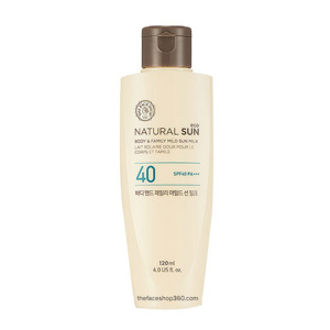 Sữa chống nắng TheFaceShop Natural Sun Eco Body & Family Mild Sun Milk SPF40-PA+++ 120ml