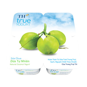 Sữa chua ăn TH True Milk dừa 100g (Lốc 4)