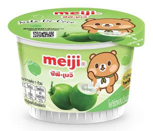 Sữa chua với thạch dừa hiệu Meiji 90g x 4 hộp