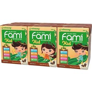 Sữa đậu nành Fami Kid Socola 200ml x 6 hộp