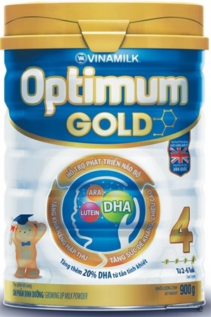 Sữa Dielac Optimum Gold 4 - hộp 900g (dành cho trẻ từ 2-6 tuổi)