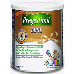 Sữa dinh dưỡng Pregestimil Lipil - hộp 400g (dành cho trẻ dị ứng, kém hấp thu)