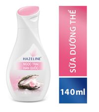 Sữa dưỡng thể trắng da chiết xuất ngọc trai Hazeline Pearly White UV 140ml