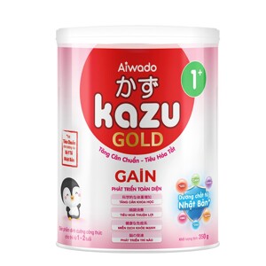 Sữa mát tăng cân Kazu Gain Gold 1+ 350g (12 – 24 tháng)