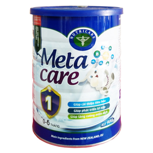 Sữa Meta Care số 1 900g - dành cho trẻ từ 0 - 6 tháng