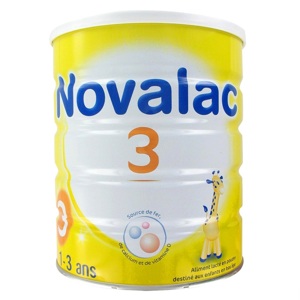 Sữa bột Novalac số 3 - hộp 800g (dành cho trẻ từ 1 - 3 tuổi)