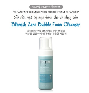 Sữa rửa mặt Clean Face Blemish Zero Bubble Foam Cleanser TFS