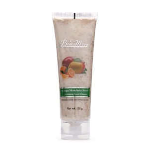 Sữa rửa mặt hạt cát BeauMore Mango Mandarin Scrub 120g