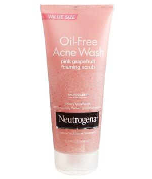 Sữa rửa mặt Neutrogena Oil-Free Acne Wash Pink Grapefruit Foaming Scrub 198ml