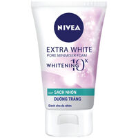 Sữa rửa mặt sạch nhờn dưỡng trắng Nivea Extra White 100g