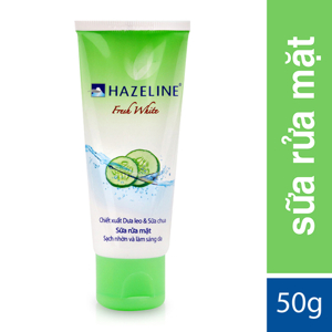 Sữa rửa mặt sạch nhờn và làm sáng da Hazeline Fresh White 50g