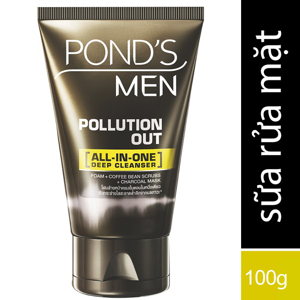 Sữa rửa mặt sạch sâu Pond's Men Pollution Out All-In-One Deep Cleanser 100g