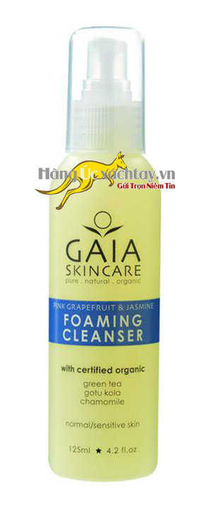 Sữa rửa mặt tạo bọt Organic Úc Foaming Cleanser 125ml