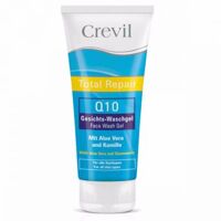 Sữa rửa mặt trắng da, ngừa mụn Crevil total repair Q10 face wash - 200ml