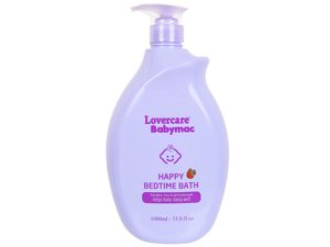 Sữa tắm cho bé Lovercare Babymac Happy Bedtime Bath 1L