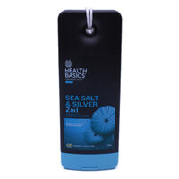 Sữa tắm cho nam Body wash Sea Salt & Silver Mens 2 in 1 Salt Health Basics 400ml