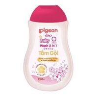 Sữa tắm gội dịu nhẹ Pigeon hoa anh đào Sakura 200ml 2in1