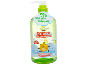 Sữa tắm gội toàn thân cho bé Purité Baby tinh dầu cam 500ml