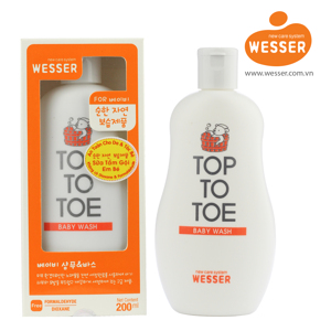 Sữa tắm gội Wesser Nano Top To Toe - 200ml