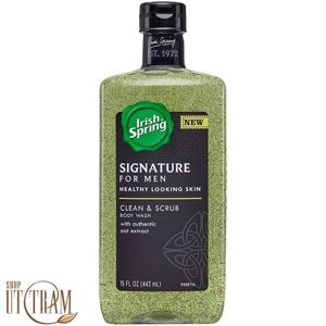 Sữa tắm nam Irish Spring Signature Clean & Scrub 443ml