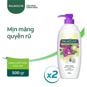 Sữa tắm Palmolive mịn màng quyến rũ 100% chiết xuất từ phong lan 500g